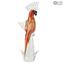 Red Esotic Parrot - Escultura en vidrio - Vidrio de Murano original OMG
