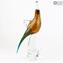Papagaio Equador - Escultura em vidro - Vidro original de Murano OMG