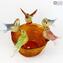 Декоративная вазочка Птичье гнездо - муранское стекло OMG