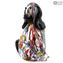 Arlecchino Dog - الحيوانات - زجاج مورانو الأصلي OMG