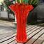 Vase à Fleurs - Rouge et Or - Verre Murano Original OMG