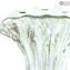 Vaso Flower - Crystallo e Oro - Vetro di Murano Originale OMG