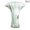 Vaso Flower - Crystallo e Oro - Vetro di Murano Originale OMG