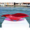 Gondola Centerpiece - Red - Original Murano Glass