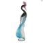 Male Royal Heron - Glass Sculpture - Original Murano Glass OMG