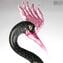 Male Royal Heron - Glass Sculpture - Original Murano Glass OMG