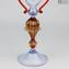 Venetian Goblet Rossetto - King Drinking Glass - Original Murano Glass OMG