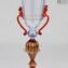 Venetian Goblet Rossetto - King Drinking Glass - Original Murano Glass OMG