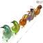 Sparrows On A Branch - Gold 24kt - Original Murano Glass OMG