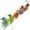 Sparrows On A Branch-Gold 24kt-Original Murano Glass OMG