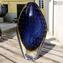 Vaso Egg Baleton - Blu Sommerso - Vetro di Murano Originale OMG