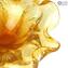 Flower Bowl - Amber - Original Murano Glass OMG