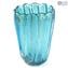 蓮花花瓶-淺藍色-穆拉諾玻璃原味OMG