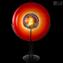 Disc on Stand Table Lamp - Sunset - Original Murano Glass