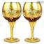 Set of 2 Trefuochi Glasses Amber - You&Me - Original Murano Glass