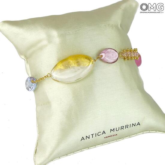 Rose Bracelet Antica Murrina Collection Original Murano Glass