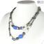 Collier Double Violet - Collection Antica Murrina - Verre de Murano Original