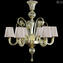 Venetian Chandelier Sconces Light Amber - Pastorale - Murano Glass