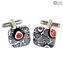 Cufflinks - Millefiori - Original Murano Glass OMG