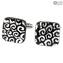 Cufflinks - Black - Original Murano Glass OMG