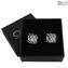 Cufflinks - Black - Original Murano Glass OMG