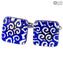 Cufflinks - Dark Blue - Original Murano Glass OMG