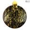 Pendant - Engraved Gold - Orignal Murano Glass OMG