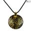 Pendant - Engraved Gold - Orignal Murano Glass OMG