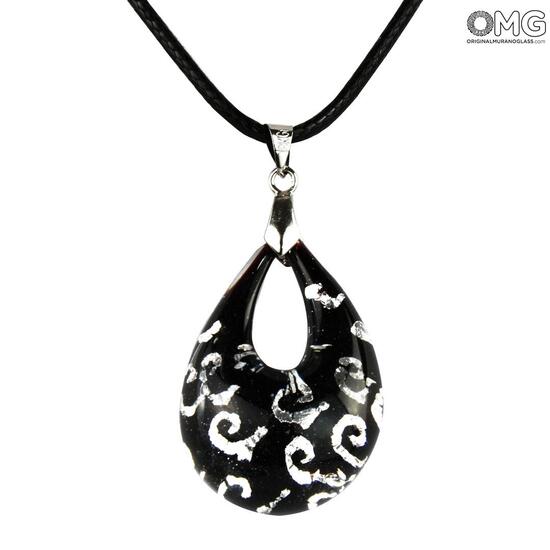 black_silver_장식_drop_pendant_murano_glass_jewels_3.jpg