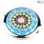 Pocket mirror - with millefiori - Original Murano Glass OMG