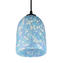 Hanging Lamp Millefiori - Light Blue - Original Murano Glass