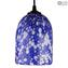 Hanging Lamp Millefiori - Blue - Original Murano Glass