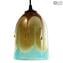 Sospensione Drop - Azzurro - Original Murano Glass