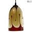 Hanging Lamp Drop - Red - Original Murano