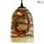 Hanging Lamp Fantasy - Orange - Original Murano