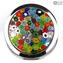 Espelho de bolso - com millefiori - Original Murano Glass OMG