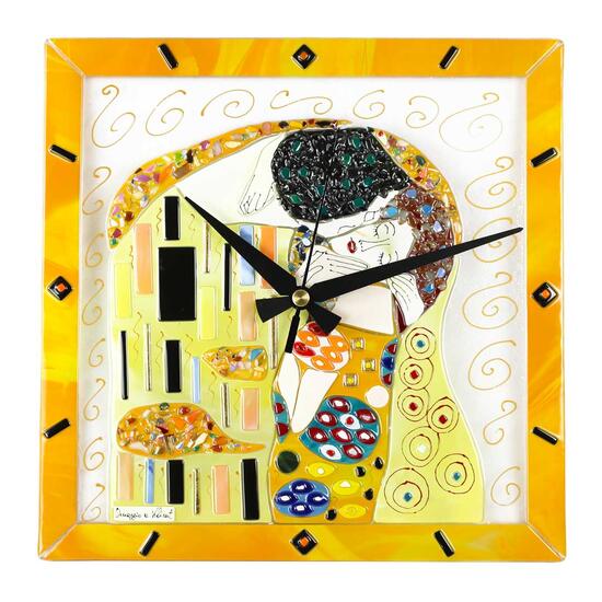 the_kiss_klimt_ Clock_ Murano_glass_1.jpg