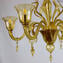 Venetian Chandelier Corvo Topaz  - Murano Glass 