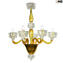 Candelabro veneziano Chanel - vidro Murano original - omg