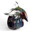 Zwei Delfine - Skulptur aus Chalzedon - Original Murano Glas OMG