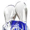 Blue Submerged Lovers - Frosted Surface - Original Murano Glass OMG