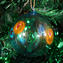 Boule de Noël - Bleu clair Millefiori Fantasy - Noël en verre de Murano