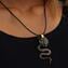 Snake pendant - Black - Original Murano Glass