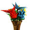 زهرة الأوركيد - أحمر - زجاج مورانو الأصلي OMG