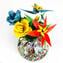 Flor Calla - branca - Orignal Murano Glass OMG
