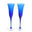 Bicchieri Blu - Set di 2 Flute Classici