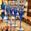 Drinking Glass Blue Murano - 2 pieces Classic Flute 