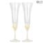 Champagne Wine Prosecco Flute Set of 2 glasses