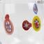 Conjunto de 6 copos - Light Millefiori - Original Murano Glass OMG