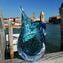 مزهرية فيفي باليتون - أزرق فاتح سوميرسو - زجاج مورانو الأصلي OMG